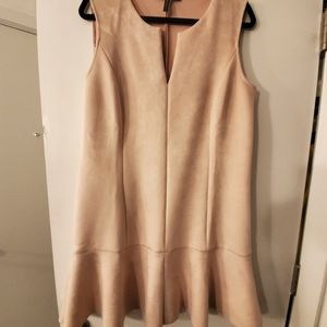 BCBG Maxazria Pink Suede Dress